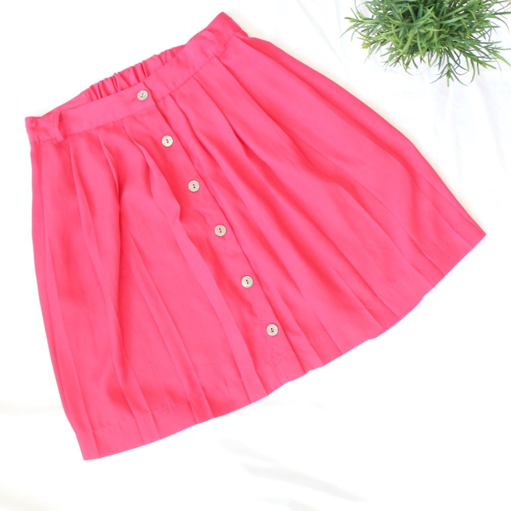 Xhilaration High Waisted Skirt in Hot Pink